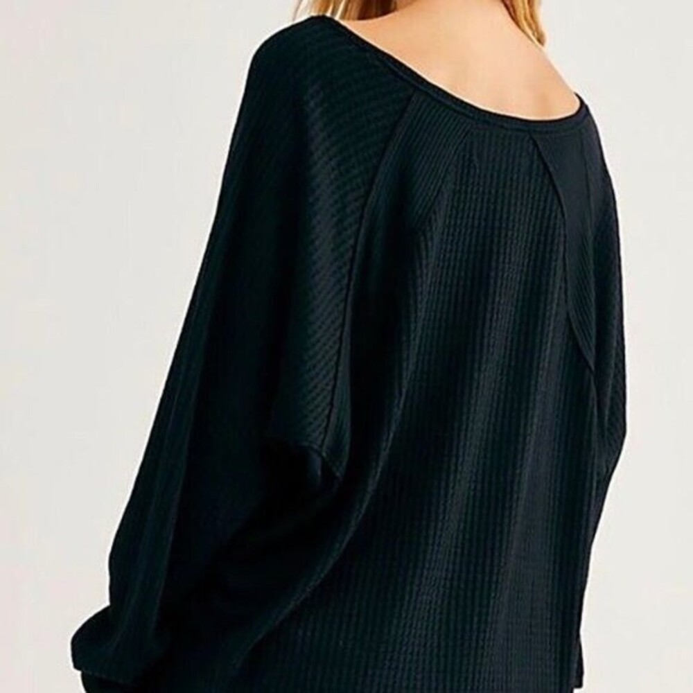 Free People Santa Clara Thermal Black M (AA) - Picture 2 of 12